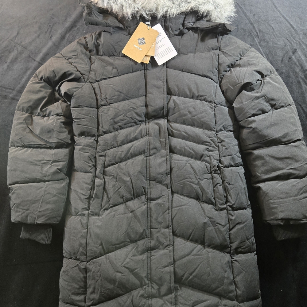 Wantdo Girl's Winter Puffer Jacket Quilted Design Faux fur Detachable Hood 10-12